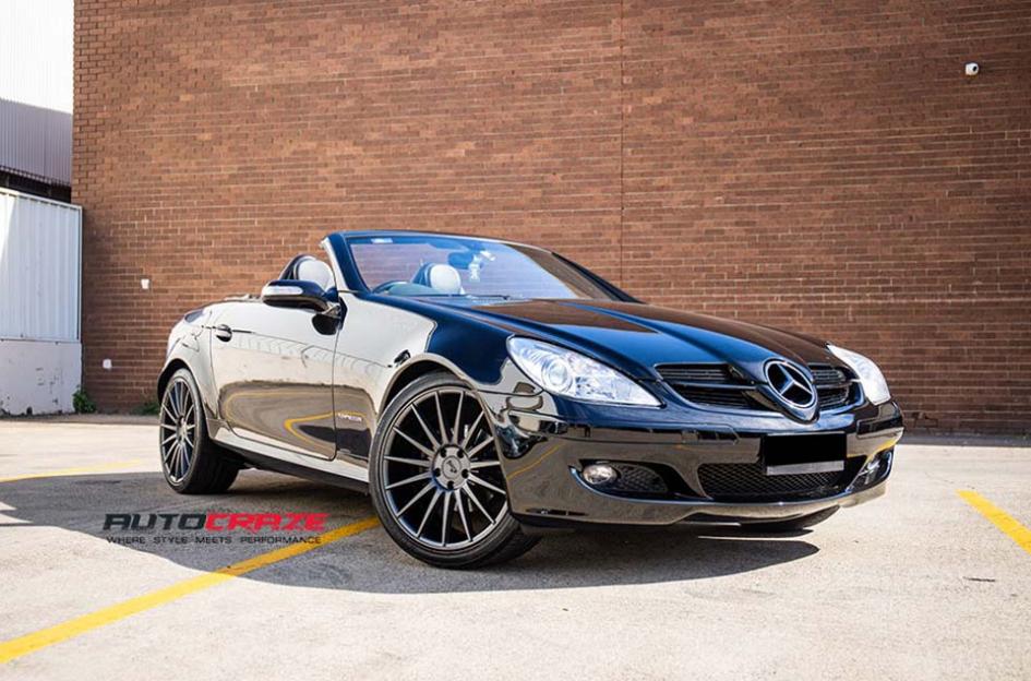 MERCEDES-CLK-FORM-MATTE-GUN-METAL